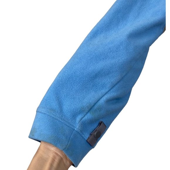 The North Face TKA 1 Women's Sz M Medium Blue Full-Zip Fleece Sweater Jacket - Picture 3 of 10